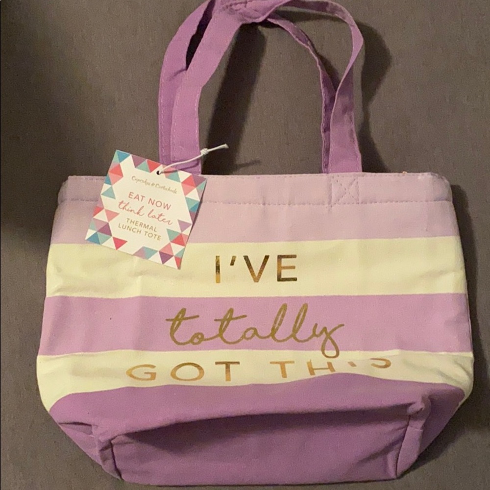 NWT cute insulated lunch tote/cooler
